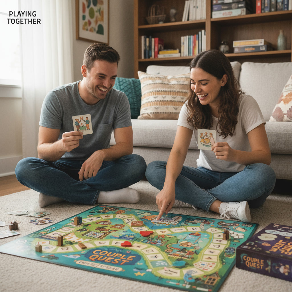 How Co-Op Games Teach Us to Love Better gemini 2.5 flash image generate a 3 2 feature image in a photo style based on the following article tit 0